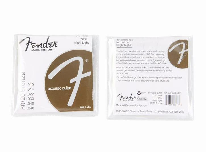 Dây Đàn Guitar Acoustic Fender | size 10 ( DÂY SẮT )