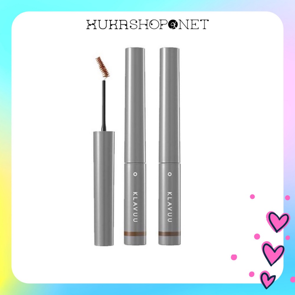 Mascara chân mày bền màu, lâu trôi klavuu 3g