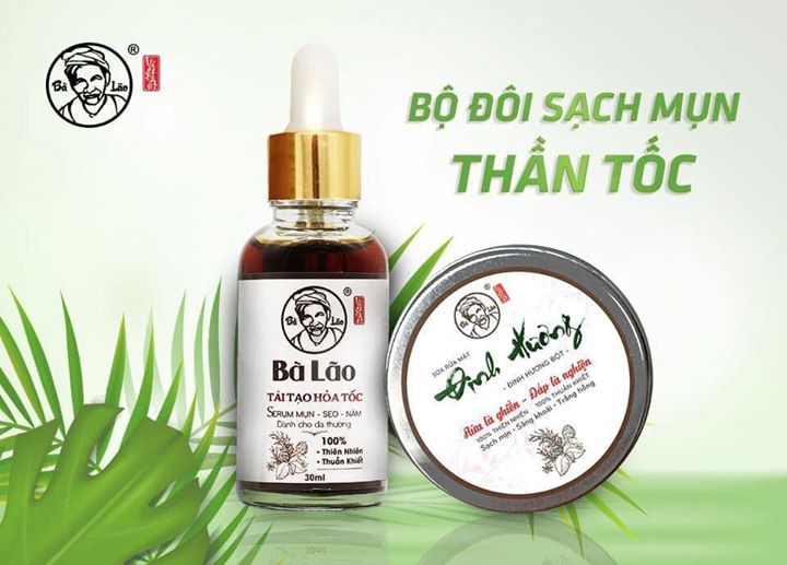 COMBO TÁI TẠO DA BÀ LÃO HỎA TỐC VÀ ĐINH HƯƠNG BỘT ( MẪU 2020)