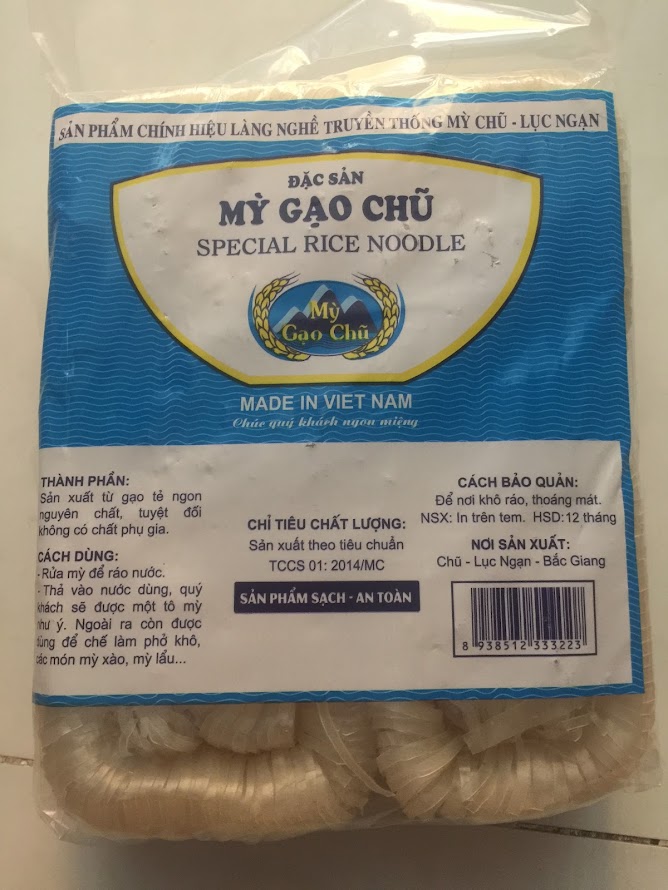 HCMMỳ gạo chũ- Mì chũ bắc giang gói 1kg
