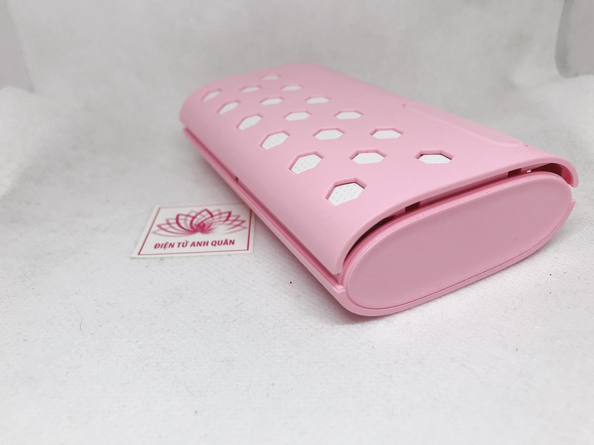 Box sạc dự phòng 3 cell vỏ nhựa (Màu Hồng).