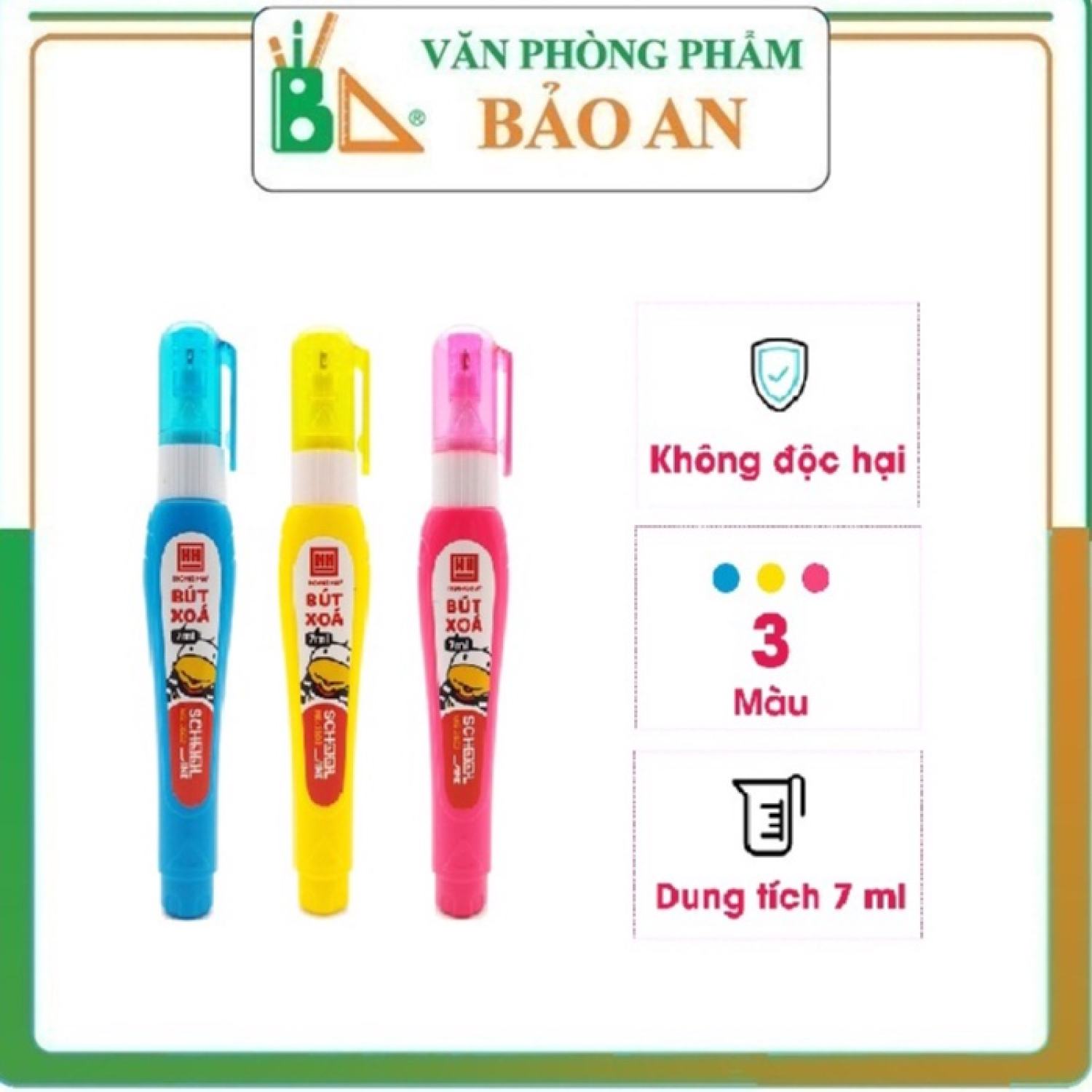 Bút xóa nước 7ml hồng hà cv-02 - 3502