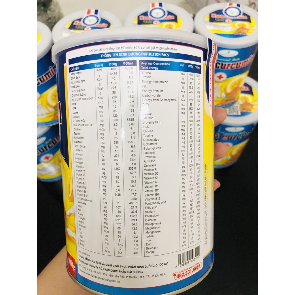 [Combo 4H 900gr] Sữa nghệ nano curcumin gold diamond