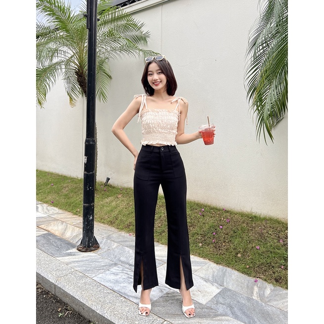 MIỀU_ QUẦN ỐNG LOE XẺ TÀ RIAN LONG PANT