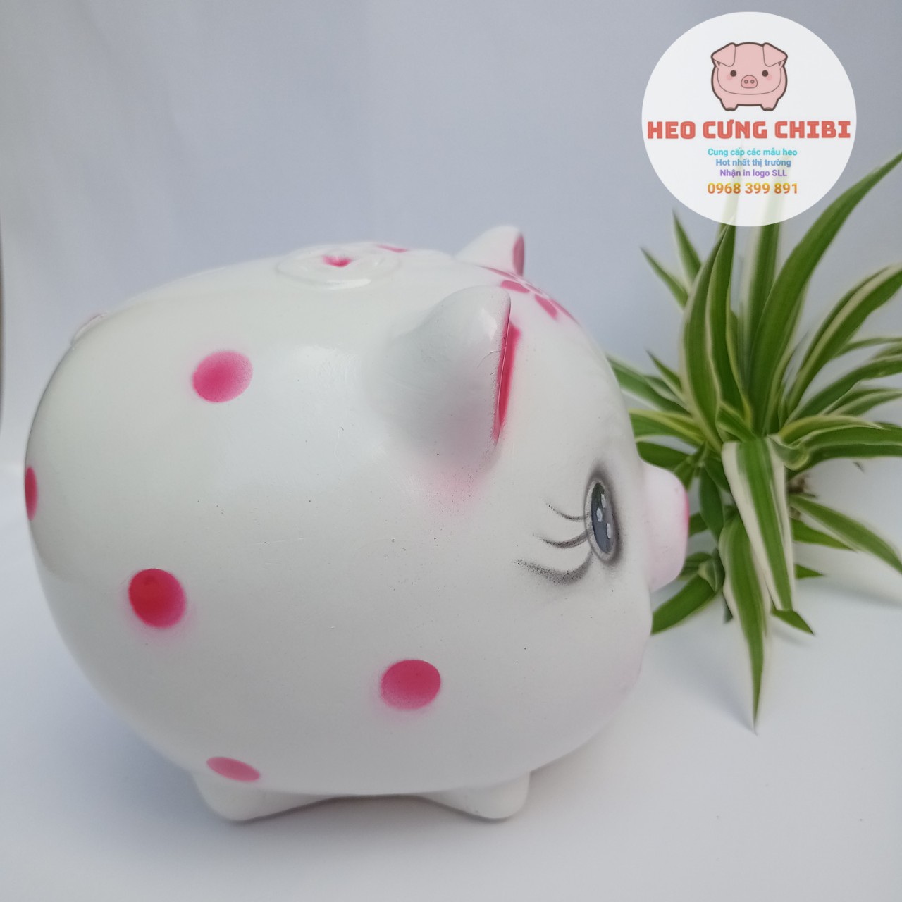 [Xưởng SX] Lợn đất - Heo đất tiết kiệm truyền thống size To - lợn cười
