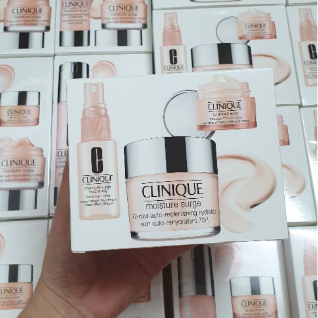 Sét dưỡng da 3 món Clinique ( kem 125ml+ xịt khoáng 30ml+ kem mắt 15ml)