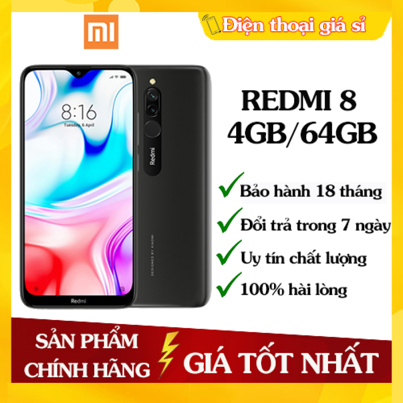 Điện thoại Xiaomi Redmi 8 RAM 4GB ROM 64GB - Sẵn Tiếng Việt, Hàng mới 100%, Nguyên seal, Chính hãng, Bảo hành 18 tháng [Điện thoại giá rẻ]