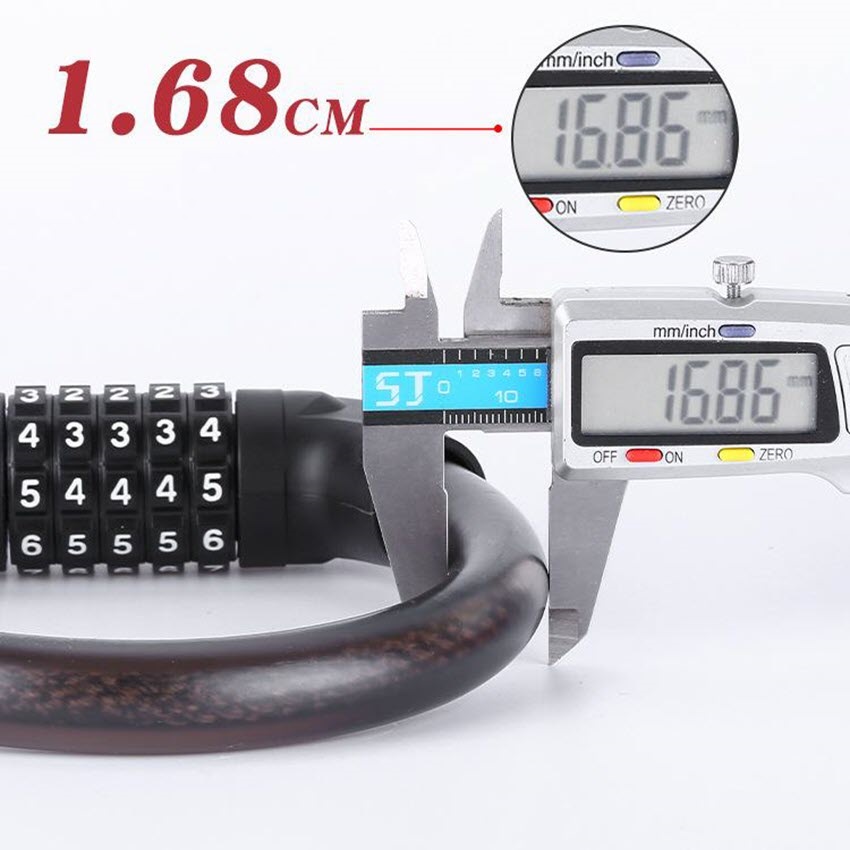 Khóa dây xe máy, xe đạp, cửa nhà, cổng nhà 5 số đổi được mật khẩu an toàn