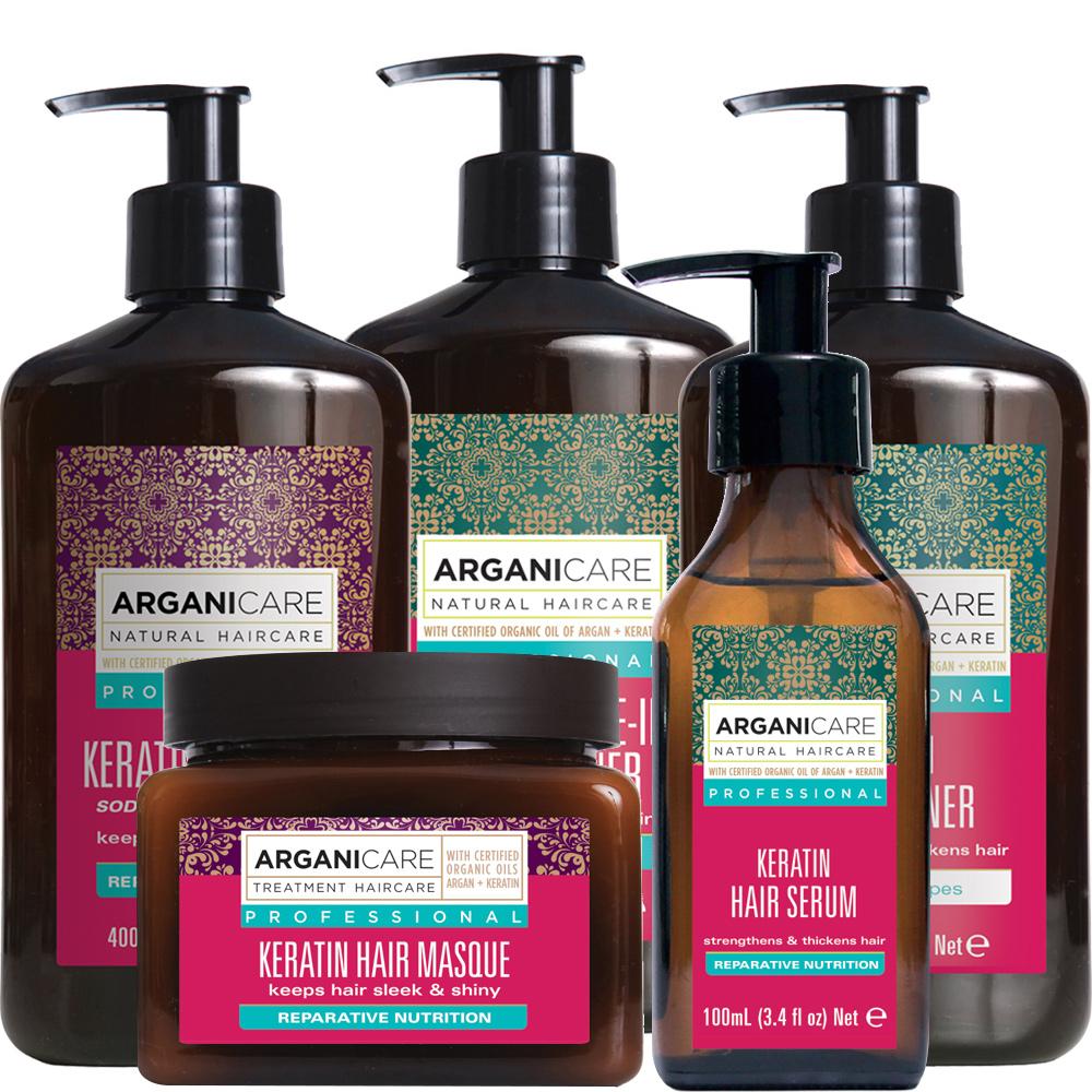 [HCM]Dầu xả phục hồi tóc ARGANICARE KERATIN 400ml