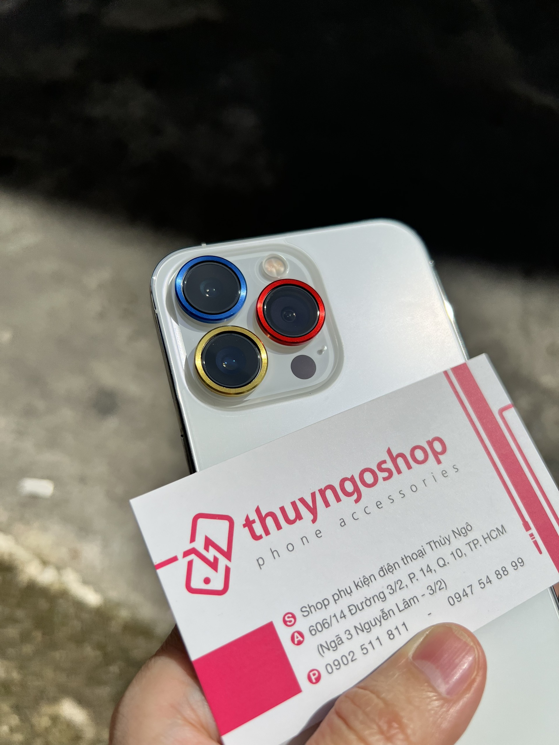 Viền nhôm camera siêu mỏng (ở giữa rỗng) phone 13 Pro Max - Iphone 13 Pro