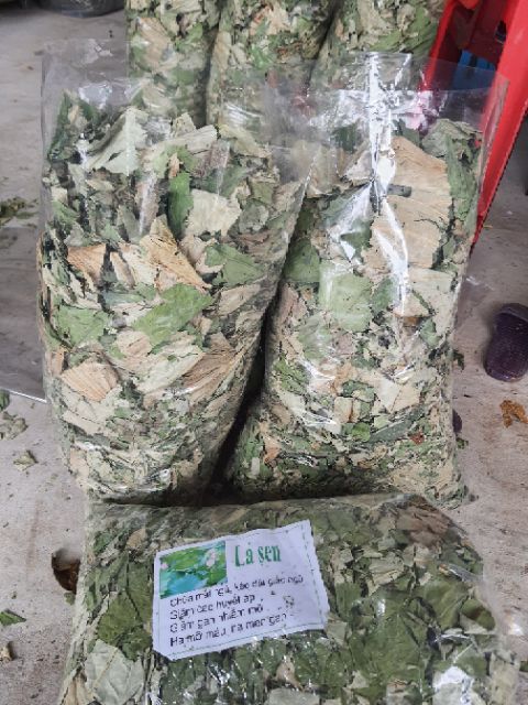 1kg lá sen khô thảo dược