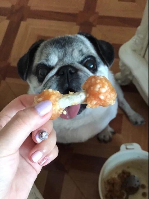 Xương sữa quấn gà nướng😘