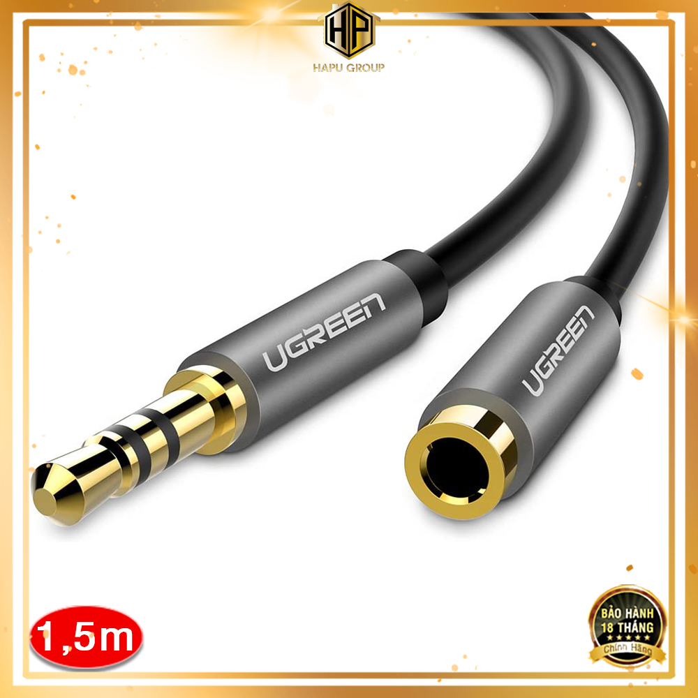 Cáp âm thanh nối dài 1M đến 5M Ugreen - Cáp audio 3.5mm chính hãng - Hapugroup