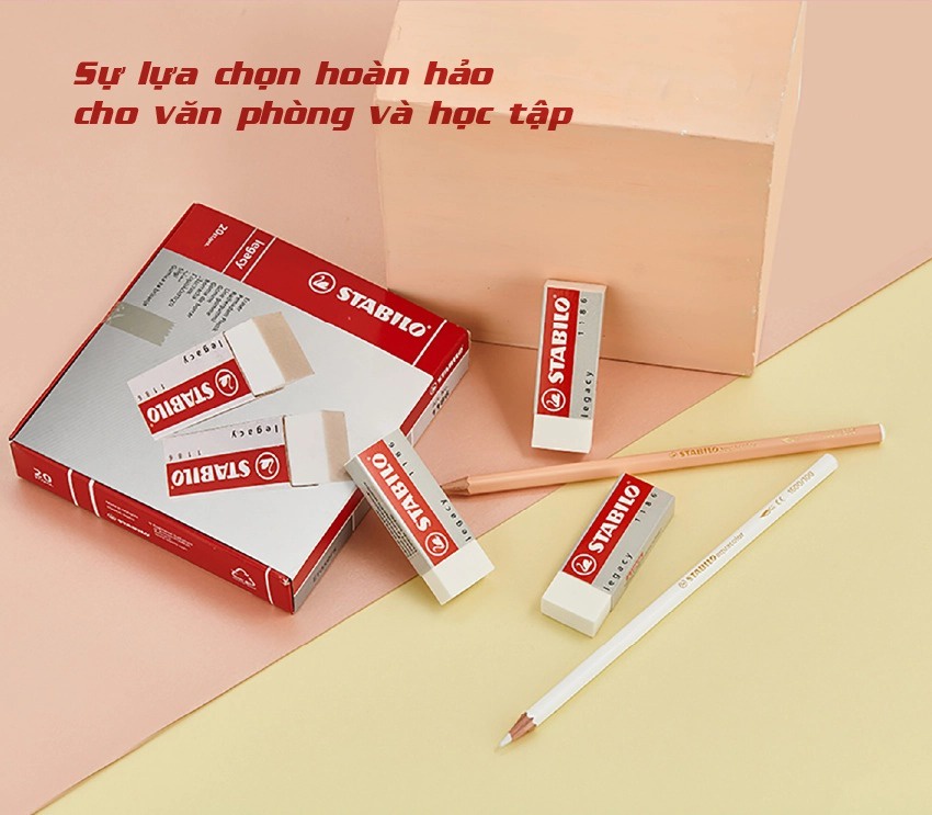 Gôm STABILO Legacy ER186 (Trắng)