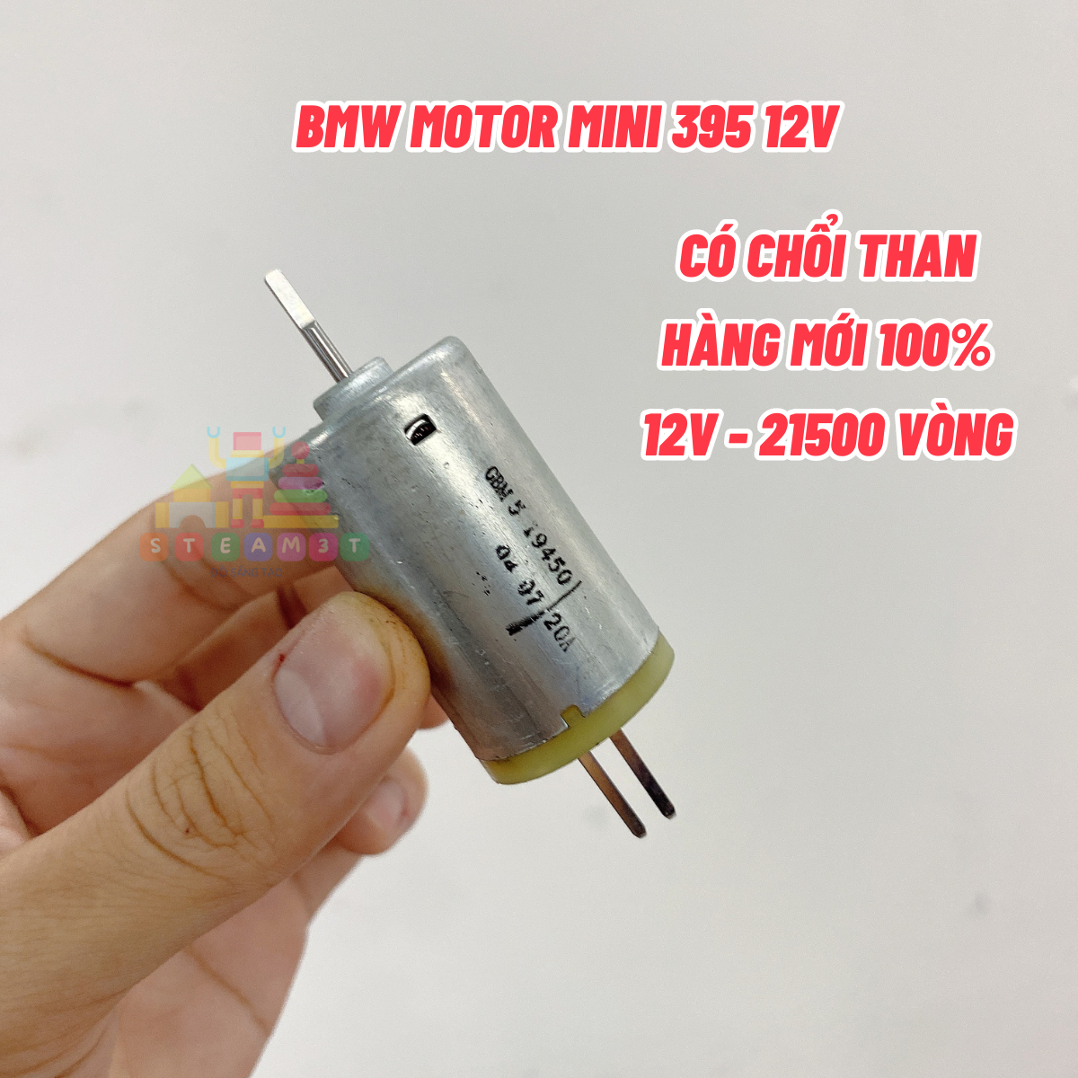 [HCM]BMW motor động cơ mini 395 12V tốc độ cao 21500 RPM mô men xoắn lớn DIY mô hình - LK0196