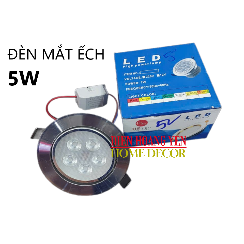 5W Frog Eye Recessed Led Ceiling Light Phi 90