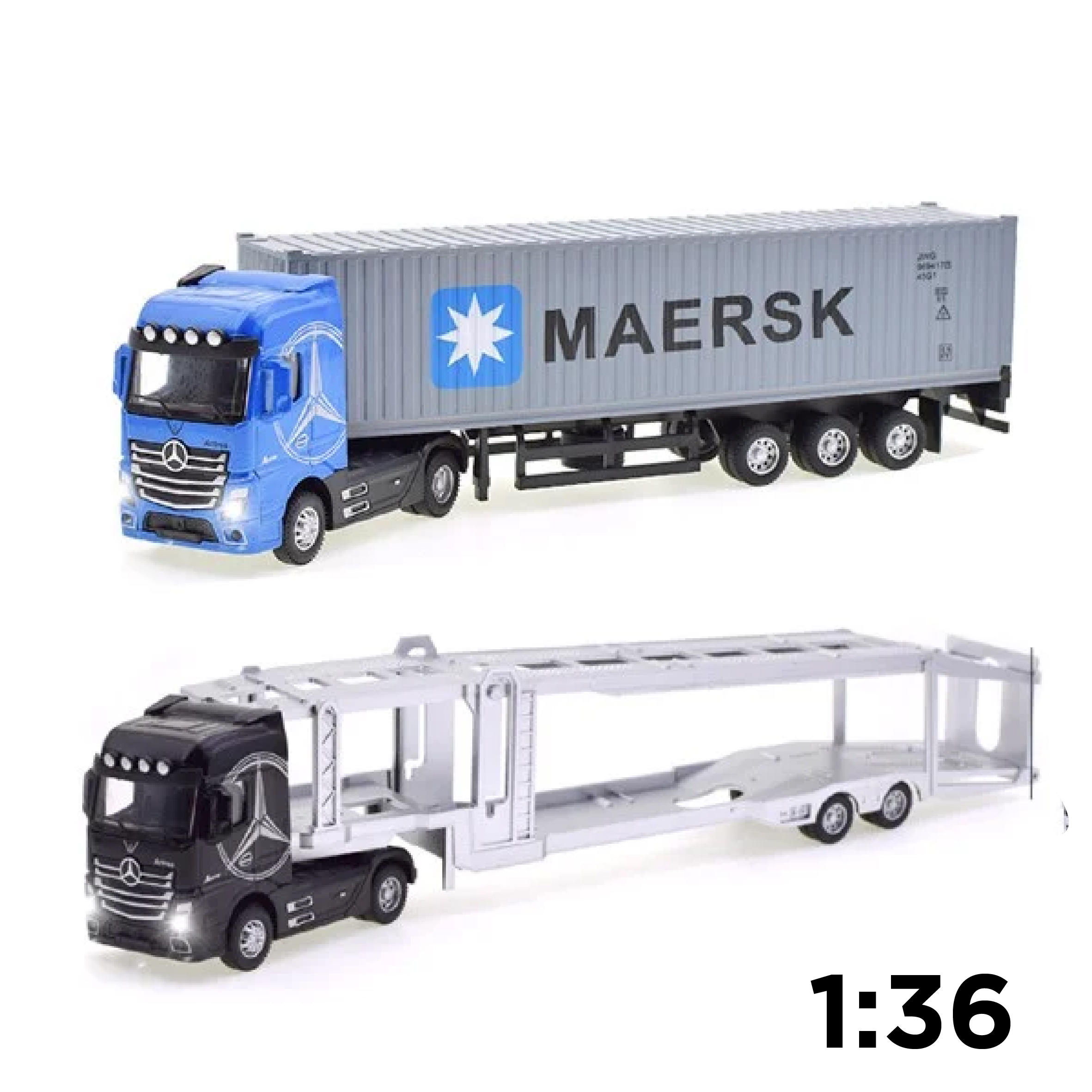 Xe đầu kéo mô hình container Scania Trắng 143  Blue Mô Hình