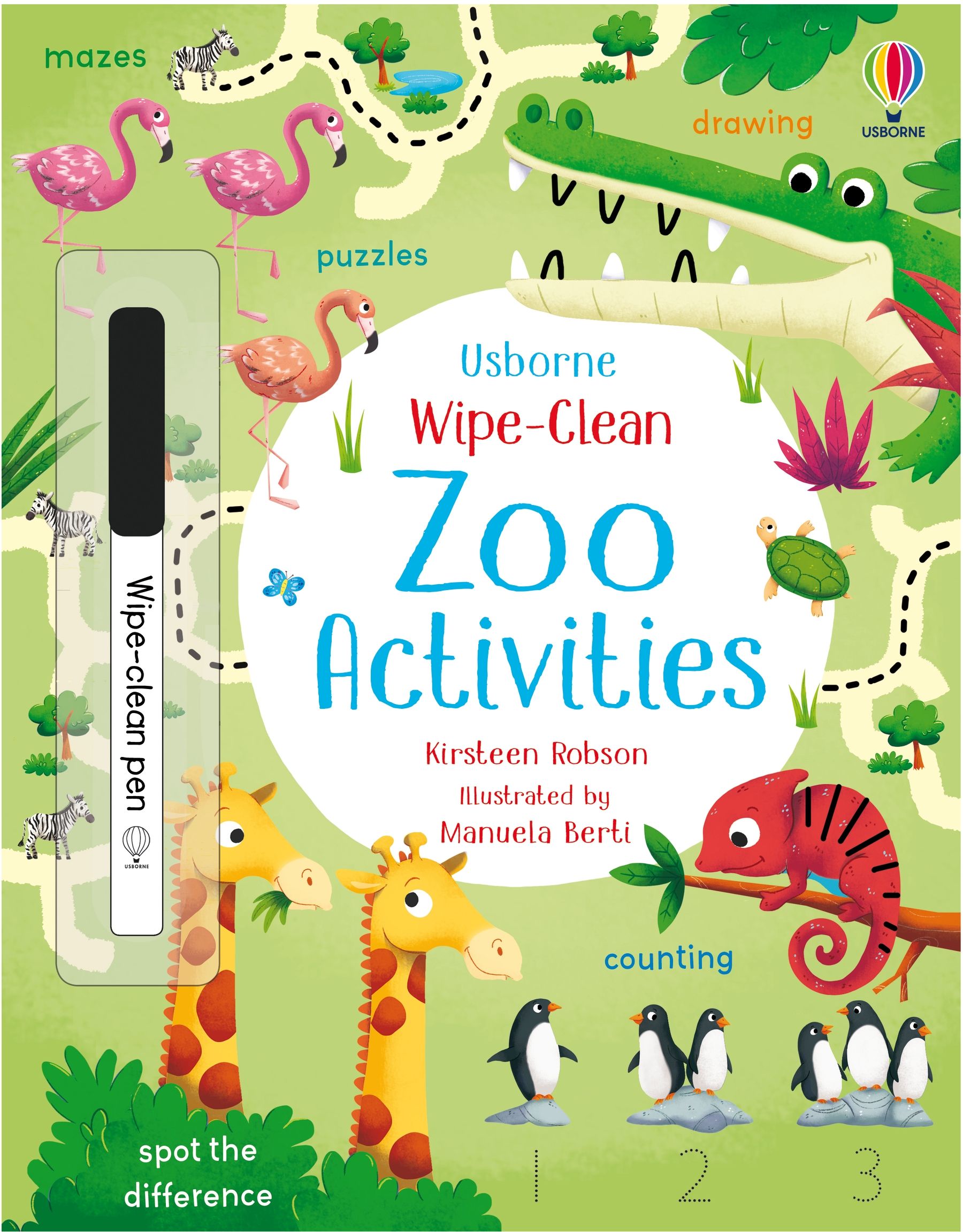 BOOKMEDI - Wipe-Clean Zoo Activities