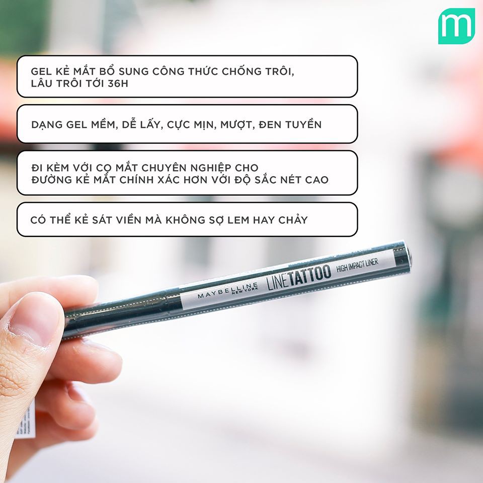Chì Kẻ Mắt Maybelline Line Tattoo High Impact Liner