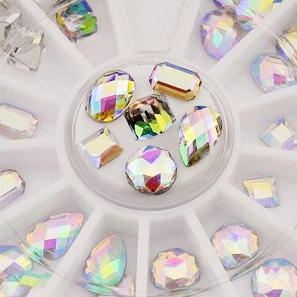 Khay Hạt Đá 3D Nhiều Màu Đính Móng Nghệ Thuật