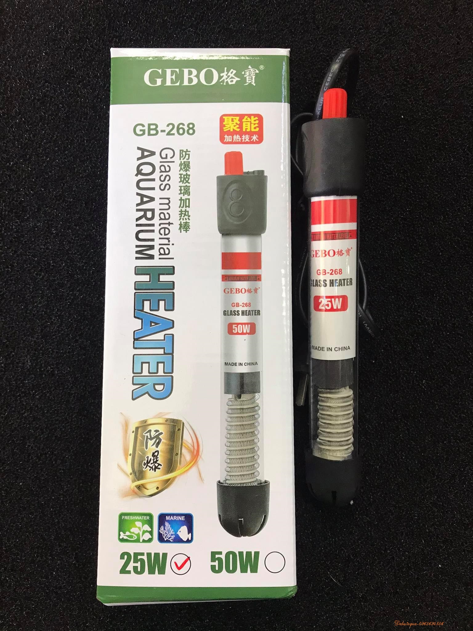 SƯỞI BỂ CÁ GEBO-268 50W / 75W / 100W / 150W / 200W
