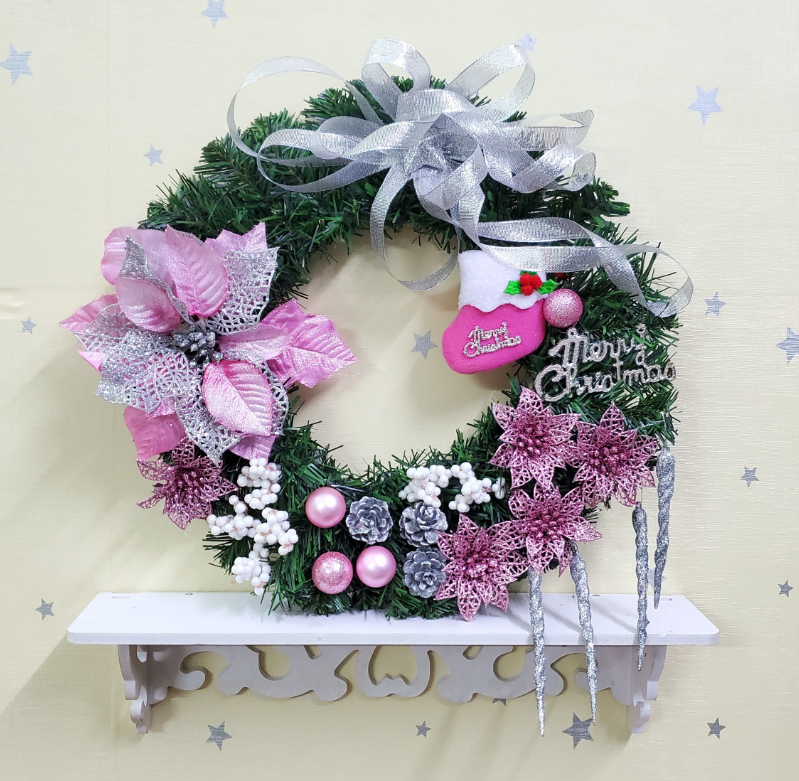 Vòng hoa nguyệt quế 40CM vòng hoa noel trang trí mẫu D36