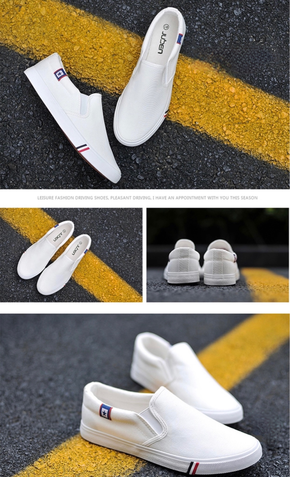 GIẦY DA TRẮNG NAM ,SLIPON.FULL BOX