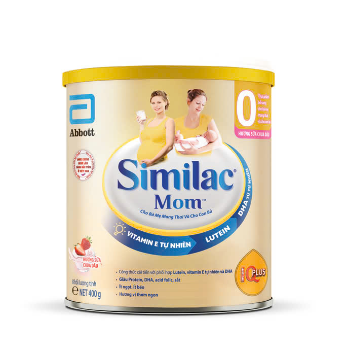 Sữa bột Similac Mom IQ 400g hương vani / dâu
