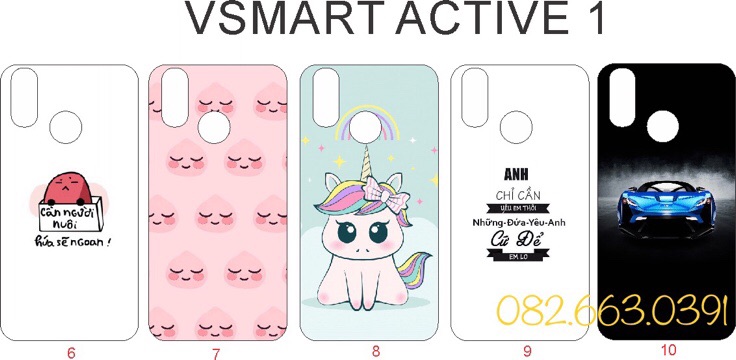 Ốp lưng Vsmart active 1+ (1 plus) - hình tự chọn