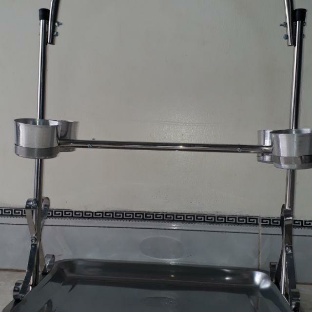 Cầu đứng bằng inox cho vẹt