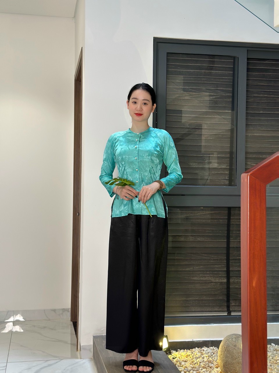 ÁO BÀ BA CÁCH TÂN GẤM ĐỒNG TIỀN