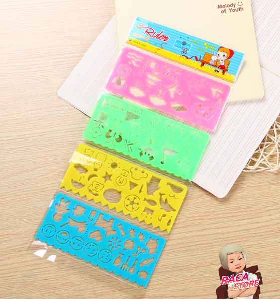 COMBO 4 THƯỚC DẼO VẼ HÌNH THÚ VỊ CHO BÉ