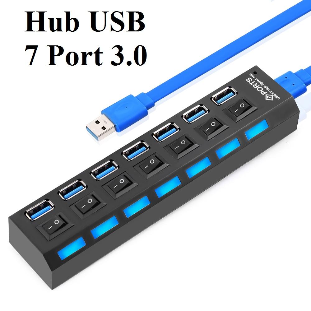 Hub chuyển đổi chia 7 cổng usb tốc độ 3.0
