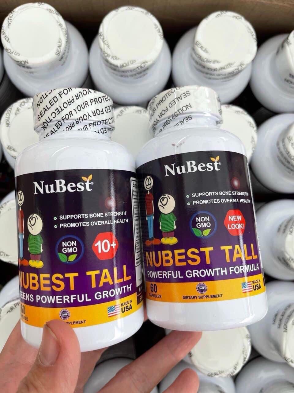 Nubest tall new look & 10+viên uống hỗ trợ tăng chiều cao 60 viên