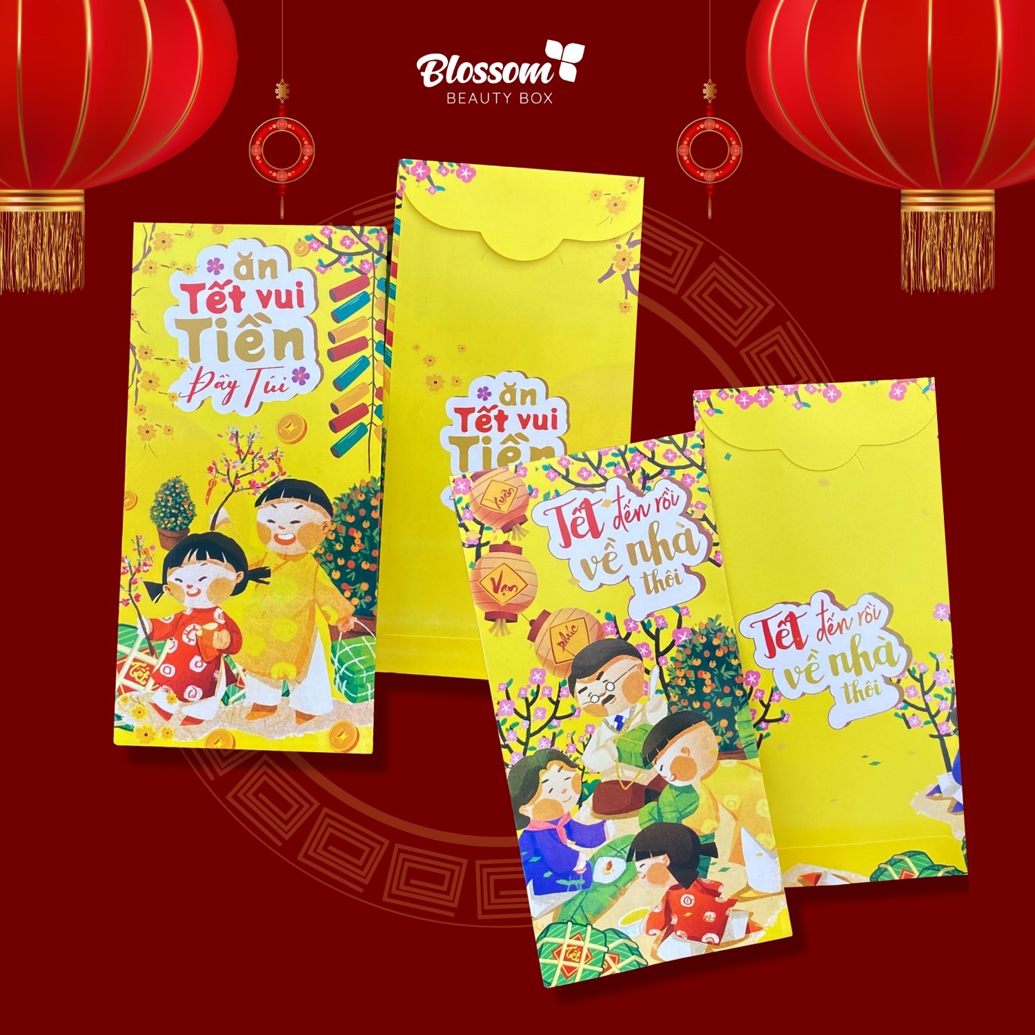 Bao lì xì tết 2023 hot trend - bao lì xì tết vui - tết đến rồi