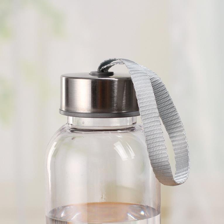 Bình thủy tinh trơn 350ml có quay xách