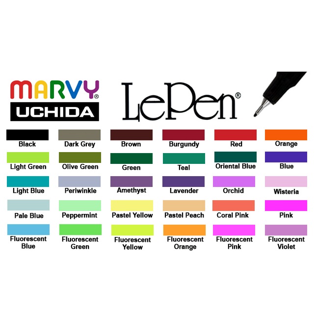 [HCM]BÚT LÔNG KIM NHIỀU MÀU MARVY 4300 (NHIỀU MÀU)