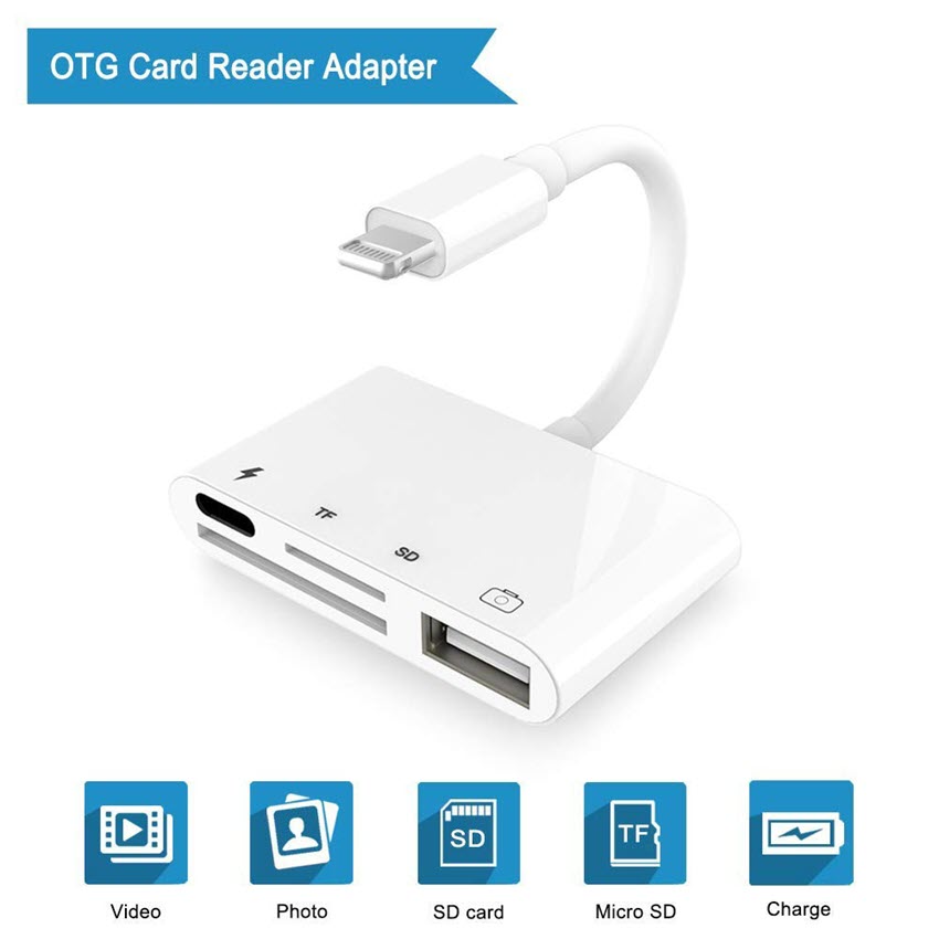 Cáp OTG lightning 4 in 1 cho Iphone Ipad