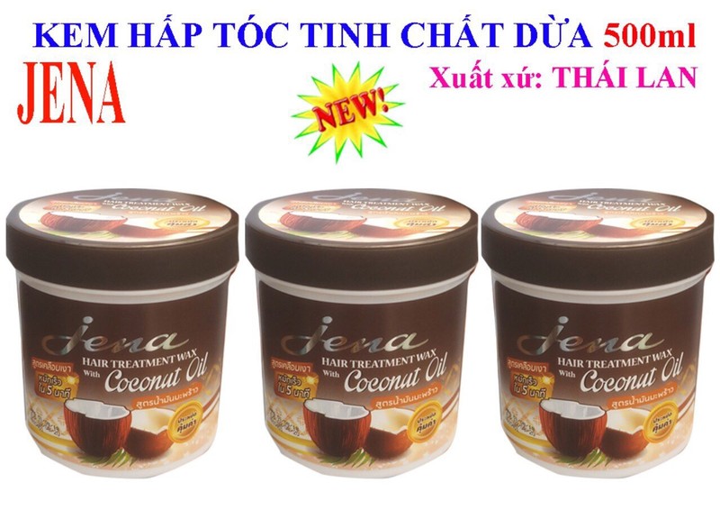 Kem Hấp, Ủ Tóc Tinh Chất Dừa Jena 500ml