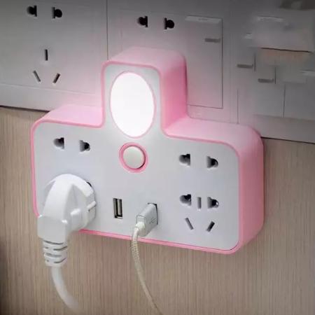 Ổ Điện Chia 2 Cổng Usb Kiêm Đèn Ngủ - SURI STORE (TPHCM)