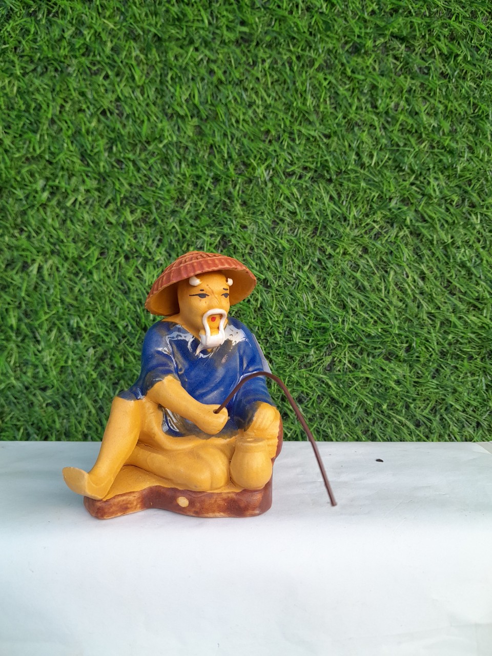 Tượng ông lão câu cá – vọng câu – tượng câu cá – tượng derco – tượng trang trí mini