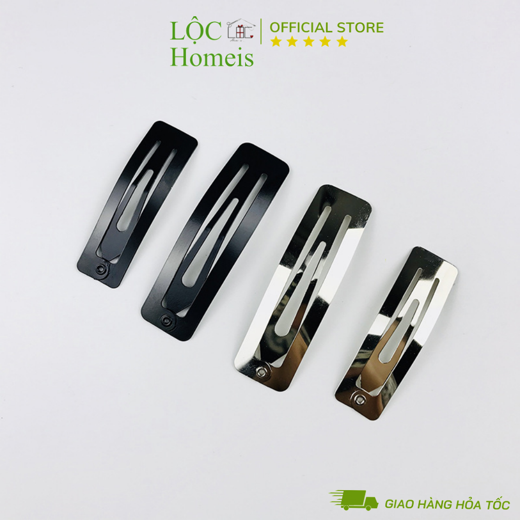 Set 10 Phôi Kẹp Tóc DIY Thêu Handmade (Vuông, Tam Giác & Giọt Nước, Oval) - LỘC Homeis