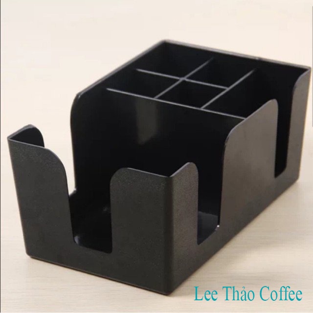 Kệ mika đựng cốc trà sữa màu đen - ABS Cao Cấp Lee Thảo coffee