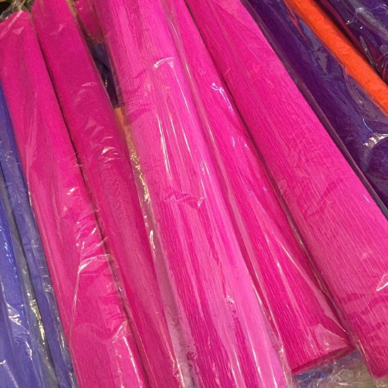 Giấy nhún/ Giấy nhăn làm hoa handmade