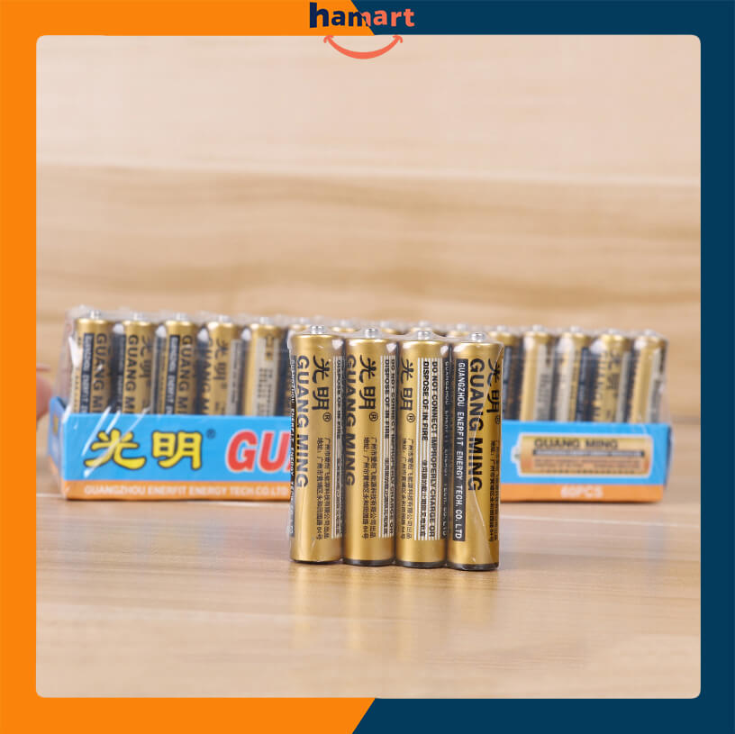 Pin 3A GUANG MING Pin Điều Khiển Vỉ 4 Viên Pin AAA