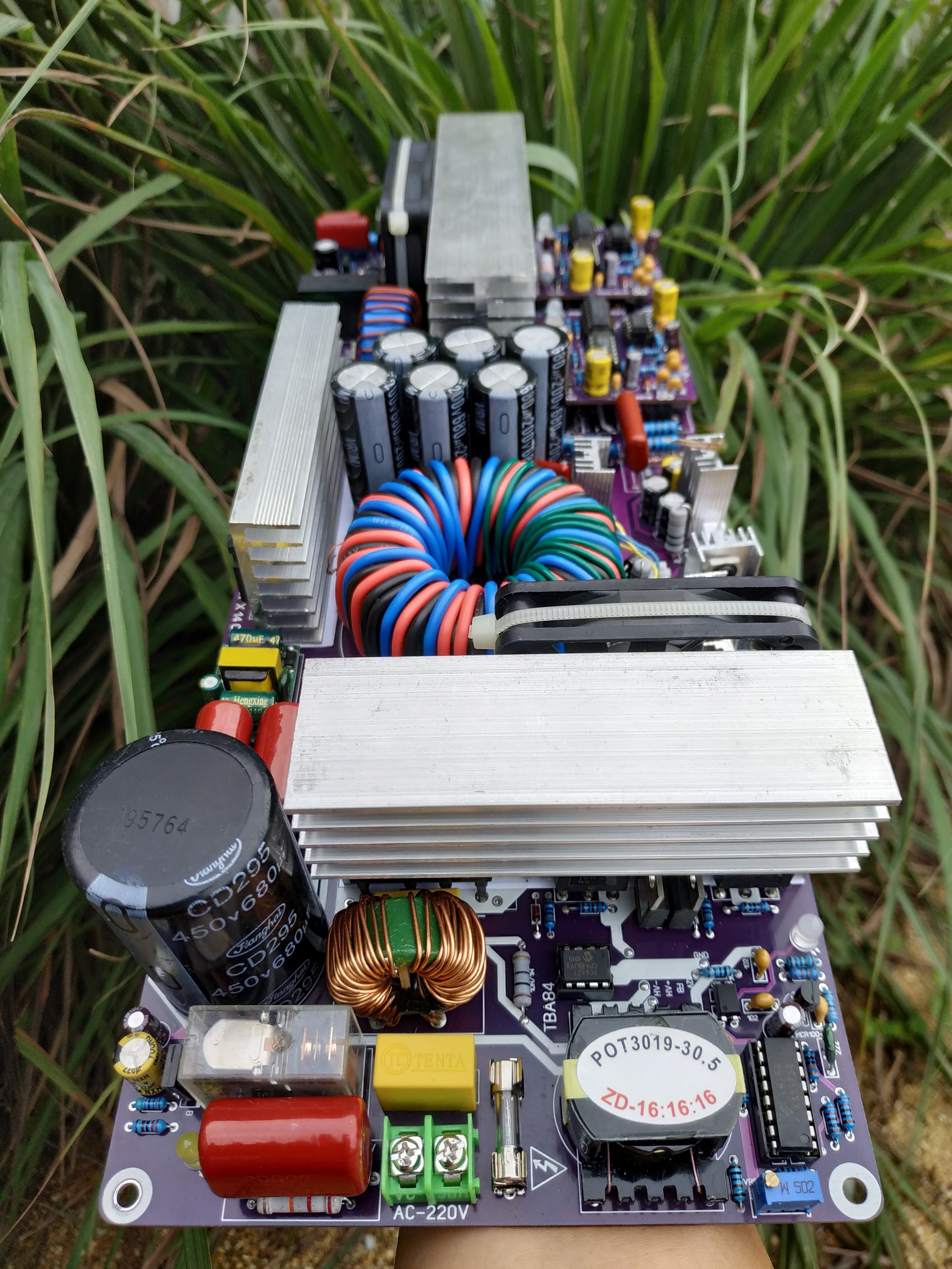 Mạch Công Suất Class D 2 kênh Liền Nguồn 220V