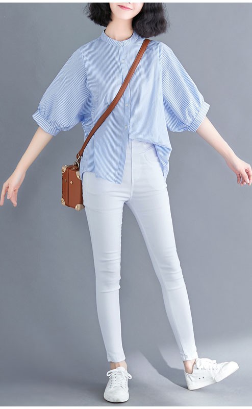 Áo sọc bụi bụi form rộng