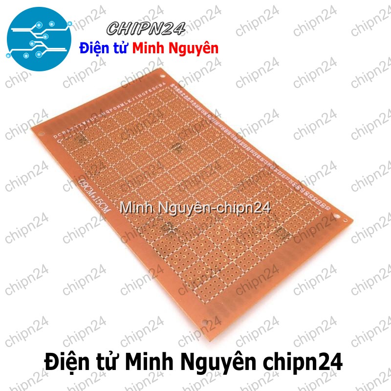 [1 tấm] Testboard 1 mặt thường 9x15cm (Board đồng đục lỗ PCB, Testboard cắm hàn) - HH000565