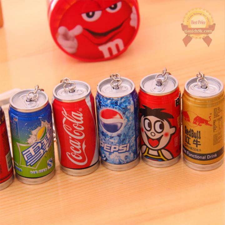 ComBo 3 - Móc khóa BÚT BI hình Lon Nước