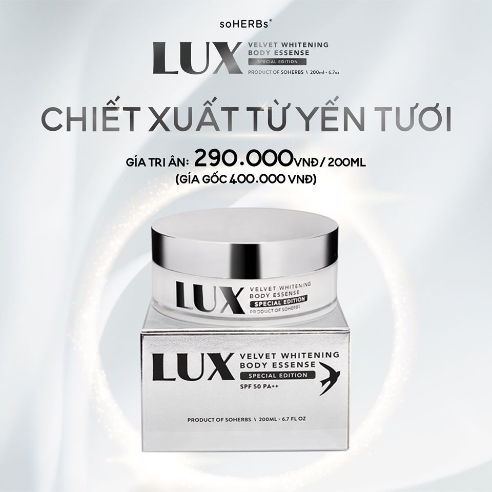[HCM]Kem Dưỡng Da Body LUX – Tinh Chất Yến Tươi COLLAGEN 200GR